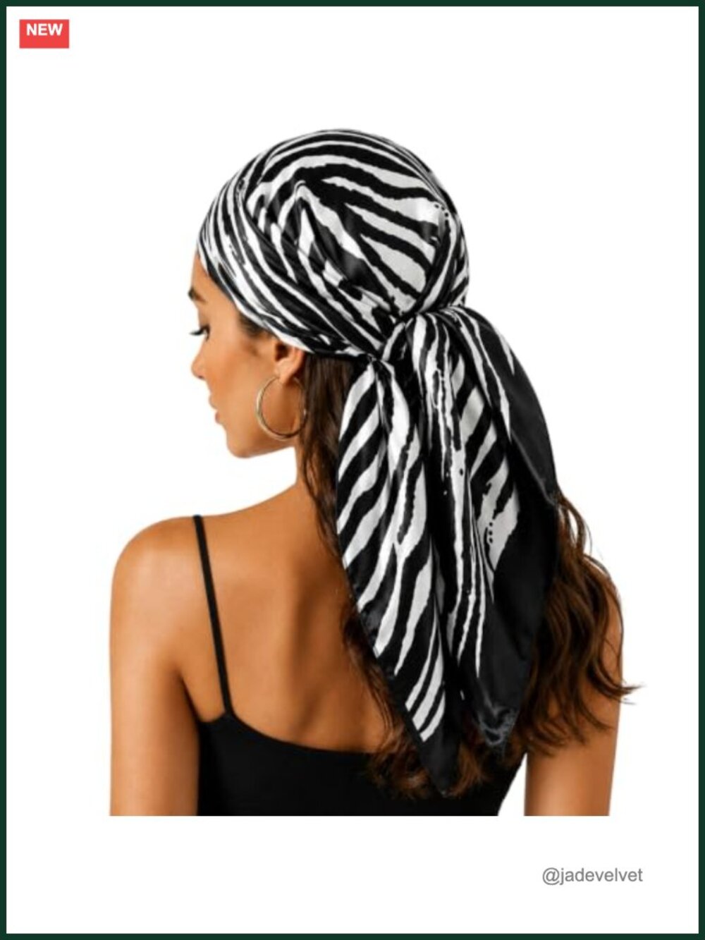 Women's Square Satin Scarf 35x35 - Versatile Head Wrap Neck Scarf